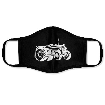 Discover Tractor Silhouette Farmer Agriculture Face Masks