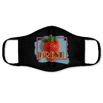 Discover Vivid Strawberry with Fresh Text Face Masks