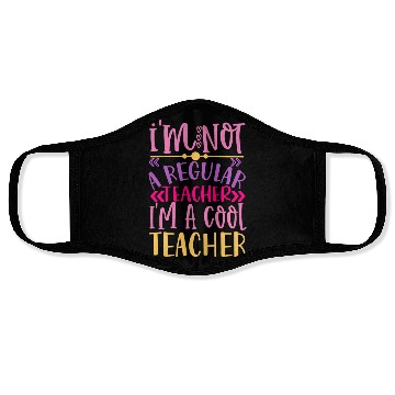 Discover Cool Teacher - Funny Teacher Appreciation Gift Face Masks