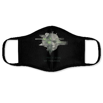 Discover Futuristic Human-AI Fusion Design Face Masks