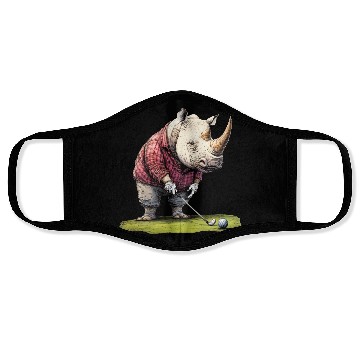 Discover Rhinoceros Golfer / Golf Rhinoceros Face Masks