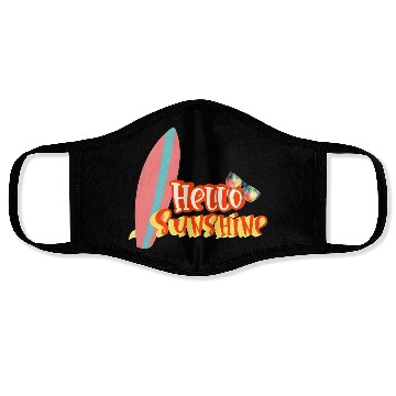 Discover Hello Sunshine Summer Vibes  Face Masks