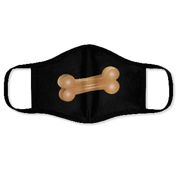 Discover Chew Bone Illustration in a Classic Style Face Masks