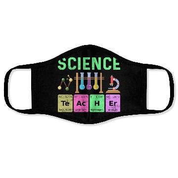Discover Science Art Teacher - Colorful Periodic Table Face Masks