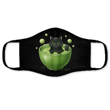 Discover Black Cat in Green Tea Bubble Bath Face Masks