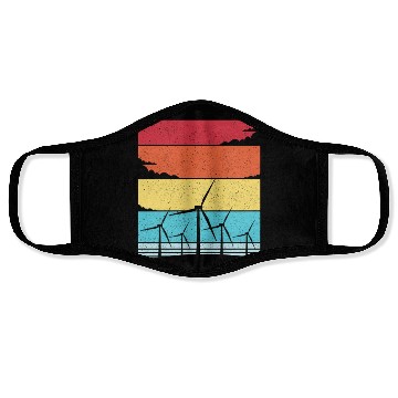 Discover Wind Energy Earth Day Wind Turbine Face Masks