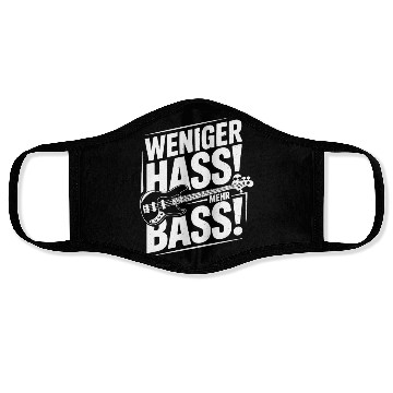 Discover Weniger Hass, Mehr Bass! Face Masks