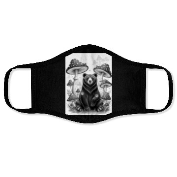 Discover Whimsical Forest Bear & Magical Mushrooms Face Masks