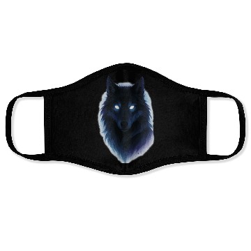 Discover Enigmatic Howling Wolf Design Face Masks