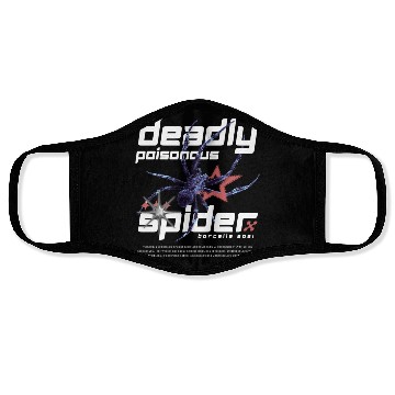 Discover Poisonous Spider Graphic Face Masks