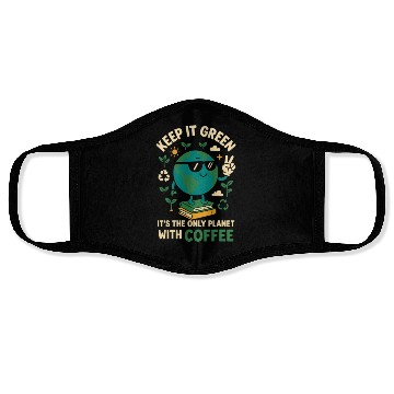 Discover Keep It Green Only Planet With Coffee Face Masks