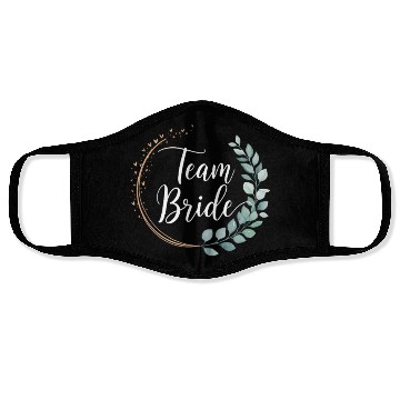 Discover Team Bride Bridesmaid Eucalyptus Wedding Face Masks