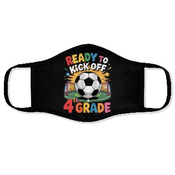 Discover Fun Back To School Ready To Kick Off 4th Grade Kid Face Masks