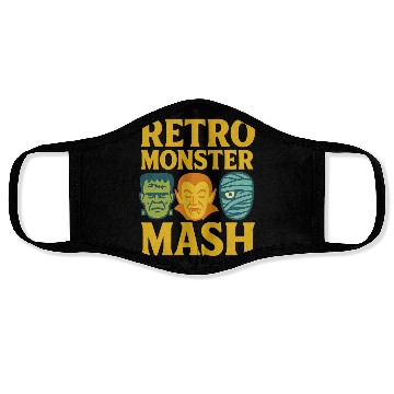 Discover Retro Monster Mash Face Masks Design