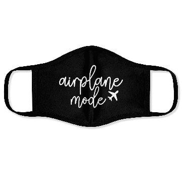 Discover Airplane Mode Travel Vibes Adventure Face Masks