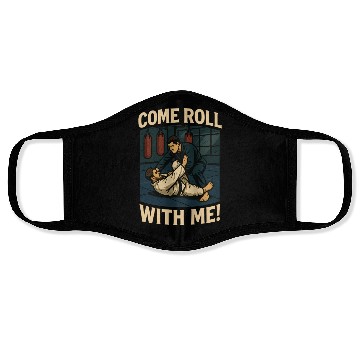 Discover Come Roll With Me – Brazilian Jiu-Jitsu Face Masks