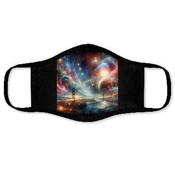 Discover Galactic Bridge to the Universe Space Dream Planet Face Masks