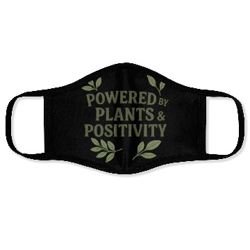 Discover Empowering Plants and Positivity Motif Face Masks