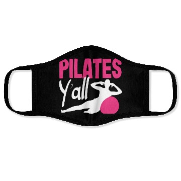 Discover Pilates Y'all Embrace Your Workout Vibe Face Masks