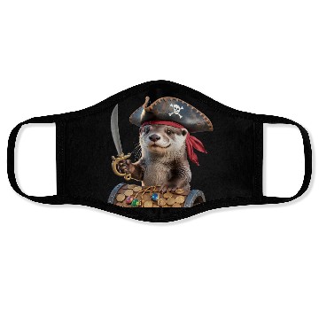 Discover Pirate Otter Adventure Face Masks
