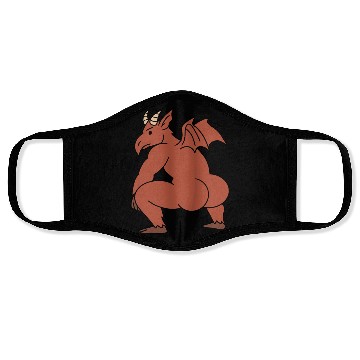 Discover Jersey Devil Retro Cartoon Design Face Masks