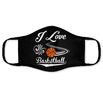 Discover I love basketball Face Masks