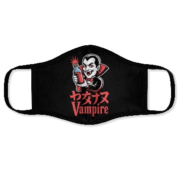 Discover Vampire Cartoon Character with Potion Face Masks