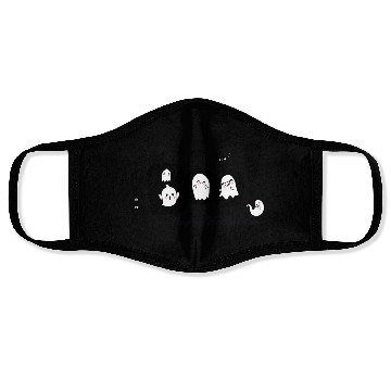 Discover Cute Ghosts and Spider Halloween Pattern Face Masks