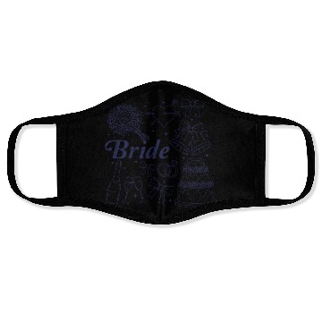 Discover Bride Future Mrs Bow Bridal Wedding Bachelorette Face Masks