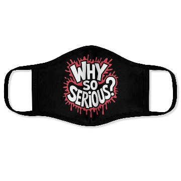 Discover Whimsical Question Typography Design Face Masks