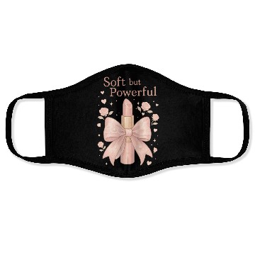 Discover Empowering Lipstick with Soft Pink Bow Face Masks