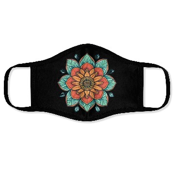 Discover Vibrant Mandala Floral Design Face Masks