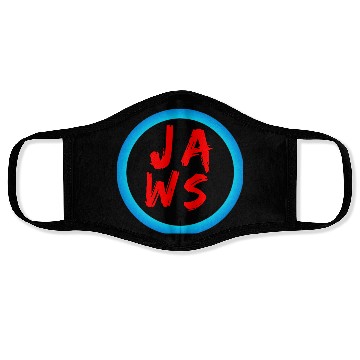 Discover Vibrant Graffiti Style JAWS Logo Face Masks