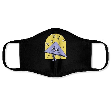 Discover Playful Math Triangle Character Face Masks