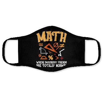 Discover Mathematician Math Teacher Imaginary Friends Face Masks