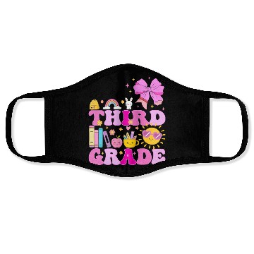 Discover Hello Third Grade, Preppy Back to School Face Masks