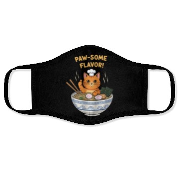Discover Paw-some Flavor Ramen Cat Face Masks