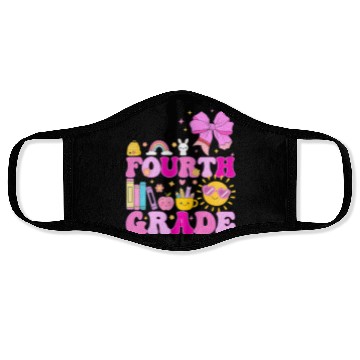 Discover Hello Fourth Grade, Preppy Back to School Face Masks