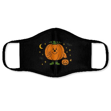 Discover Cute Pumpkin Character for Halloween Face Masks