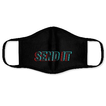Discover Send It Street Racing Face Masks