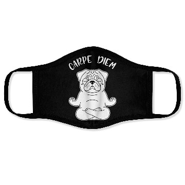 Discover Peaceful Pug Meditation Face Masks
