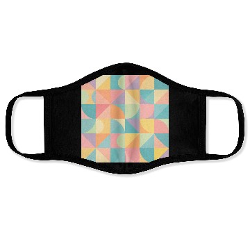 Discover Pastel Geometric Pattern for Modern Apparel Face Masks