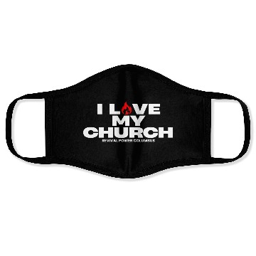 Discover I Love my Church - Red Face Masks