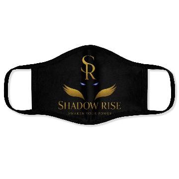 Discover Shadow Monarch – Gold Eyes Logo Design Face Masks