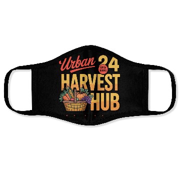 Discover Urban Harvest Hub Vintage Design Face Masks