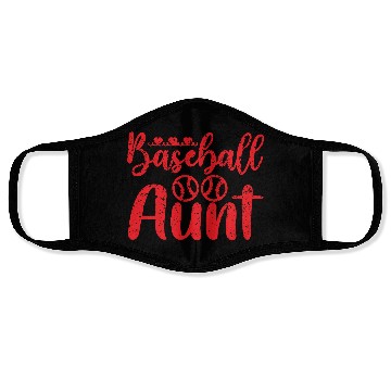 Discover Baseball Aunt Face Masks