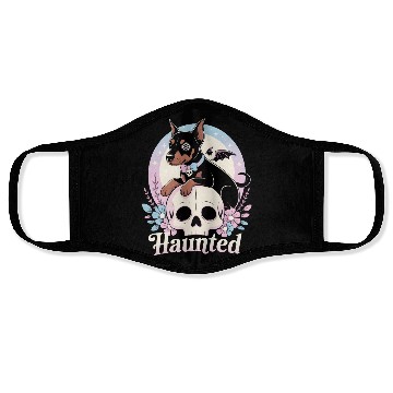 Discover Haunted Doberman Puppy – Spooky Cute Gothic Dog Face Masks