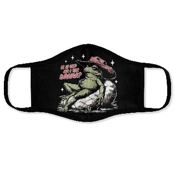 Discover Am I The Drama Whimsical Lizard frog Face Masks