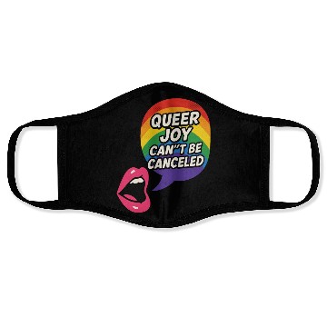 Discover Queer Pride Queer Joy LGBTQ+ Affirmation Trans Face Masks