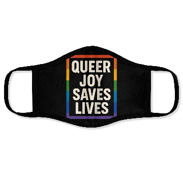 Discover Queer Pride Queer Joy LGBTQ+ Affirmation Trans Face Masks